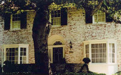 light sandblasting on brick slightly removing paint