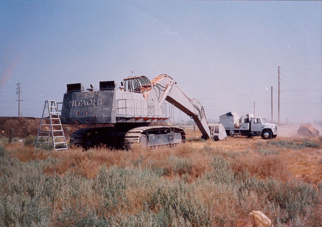 Sandblasted Excavator - Before