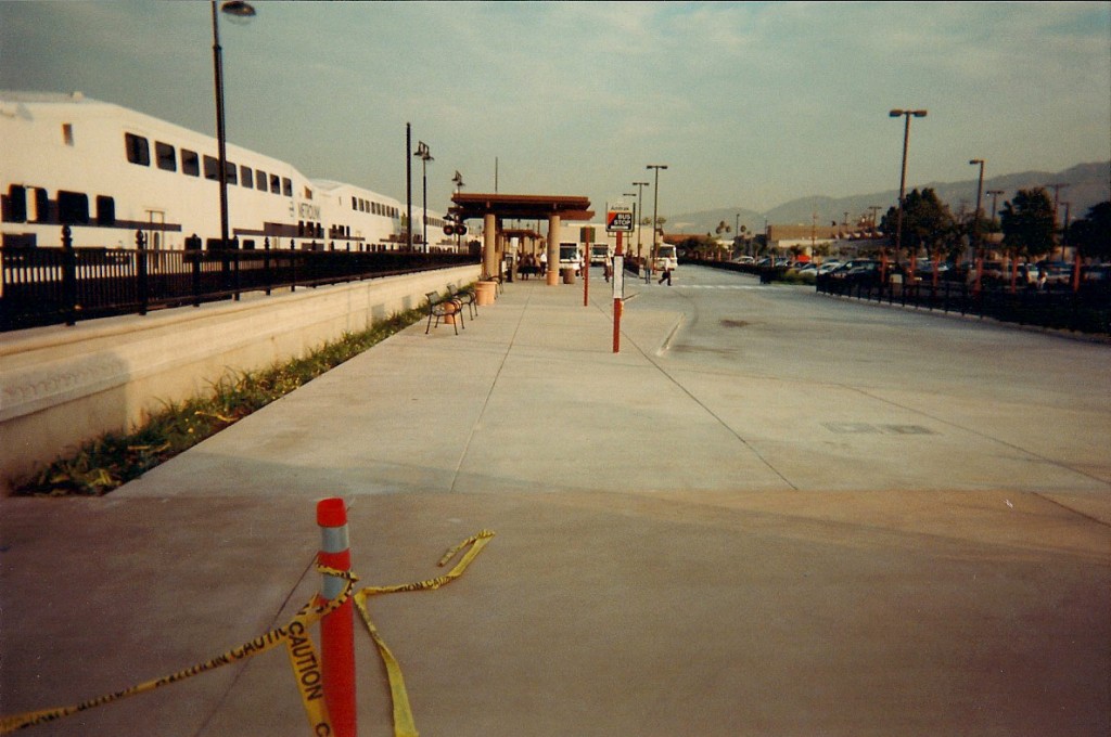 Metrolink in Glendale - Sandblasted Concrete